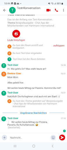 Hartmann International Chat Screen 2