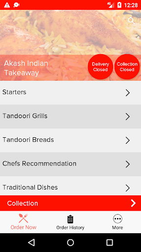 Akash Indian Takeaway Screen 2