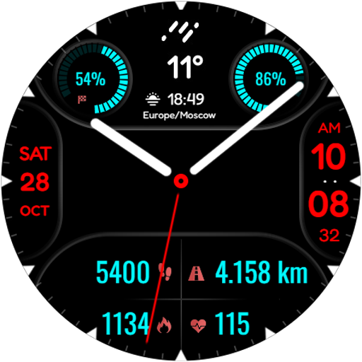 Hybrid SACO MOD Watch face Download on Windows