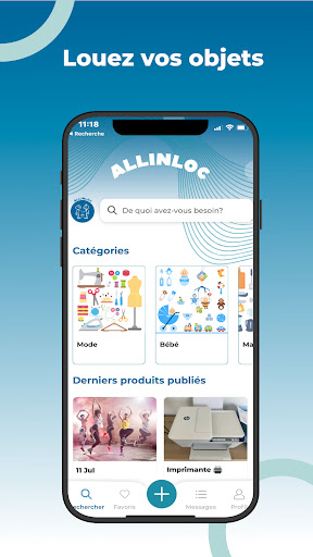 Android application Allinloc screenshort