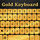 ゴールドキーボードテーマ: 絵文字キーボード - Androidアプリ