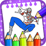 Cover Image of ダウンロード coloring book for Spider Boy V2: Coloring 3d hero 3.0.0 APK