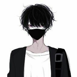 grizzled-fly88: Cute Filipino Anime boy wearing school uniform, black mask  cute aesthetic profile picture .1