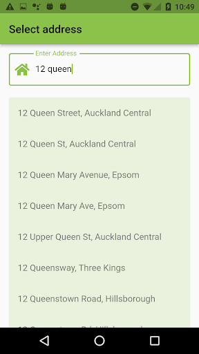Auckland Rubbish Collection Screen 3