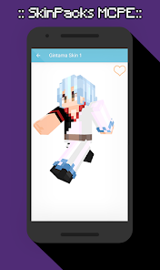 Captura de Pantalla 13 Skinpacks Gintama for Minecraf android