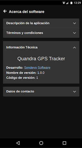 Quandra GPS Tracker Screen 2