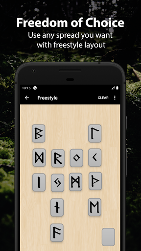 Screenshot of Runic Divination - Runes Tarot