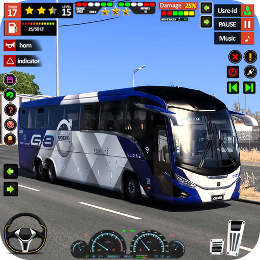 Real Driving Bus 3D Game. Install on Windows