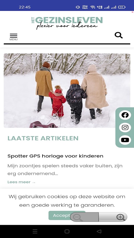 Android application Het Gezinsleven screenshot