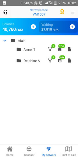 Android application VMarketing screenshort