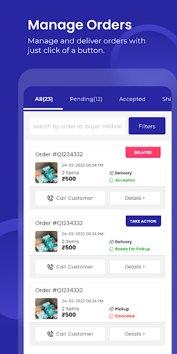 Android application Seller App : Myyba Shops screenshort