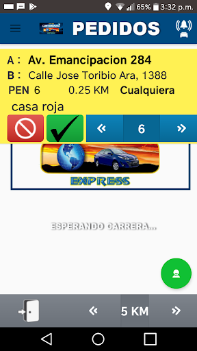 Android application Taxi Continental Express Condu screenshort