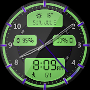 Chrome LED HD Watch Face Screenshot