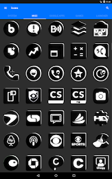 Flat Black and White Icon Pack poster 23