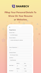 Share CV: Website Resume Maker