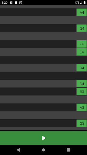 Singing Pitch Detector Screen 2
