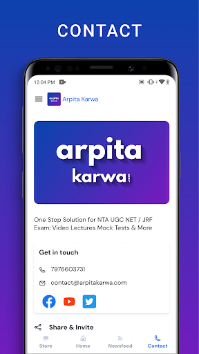 Android application Arpita Karwa Learning App screenshort