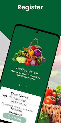 Android application GetFresh screenshort