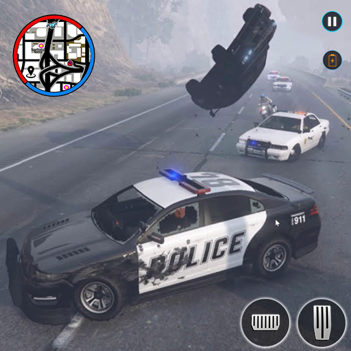 SUV سيارة شرطة العصابات مطاردة