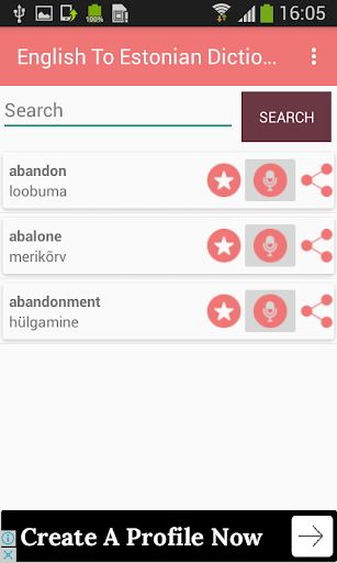 English to Estonian Dictionary Translator Offline