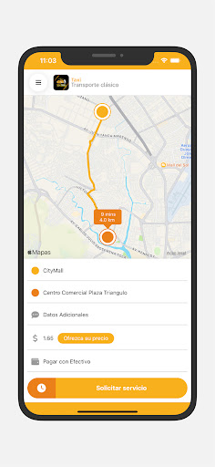 Android application VIPTAXI screenshort