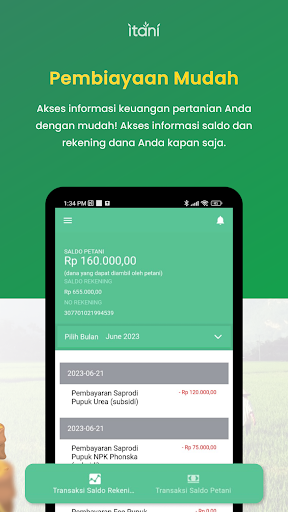 Android application ITani Kelompok Tani screenshort