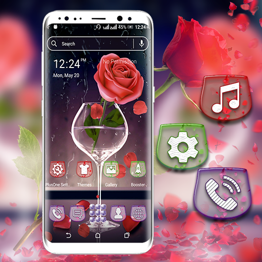 Download Rose in Glass Launcher Theme (7).apk for Android 