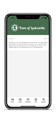 Town of Leakesville Screen 3