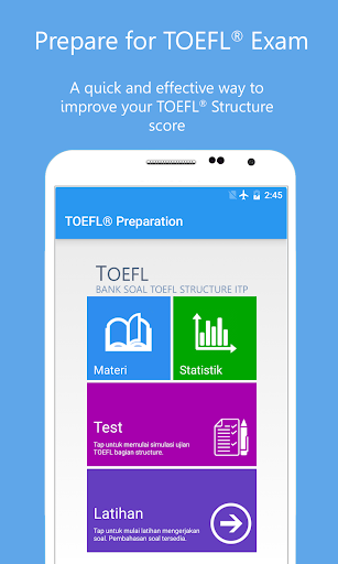 Android application Latihan TOEFL® Structure Pro screenshort