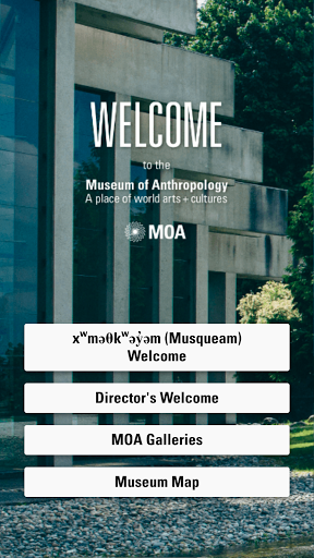 Android application Museum of Anthropology at UBC screenshort