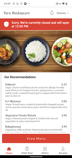Yara Restaurant Screen 2