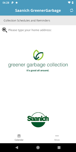Android application Saanich GreenerGarbage screenshort