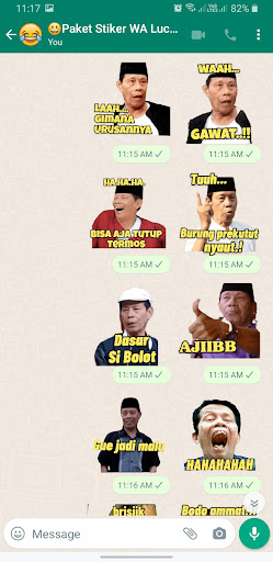Paket Stiker WA Lucu Gokil
