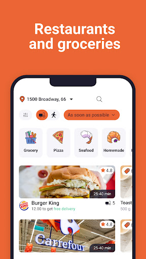 Food0 Delivery and More Screen 2