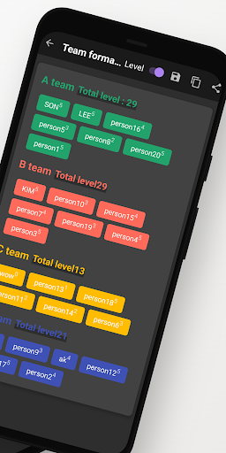 Team Manager - Team Selection Screen 2