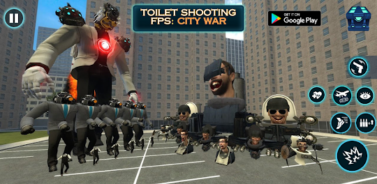 Toilet Shooting FPS: City War