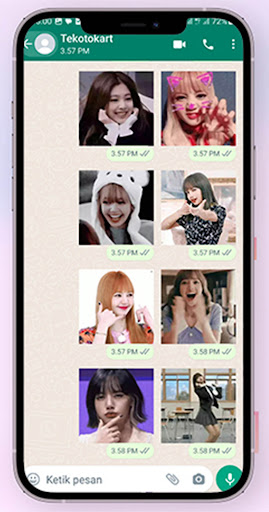 Android application Lisa Animated Emoji WA Sticker screenshort