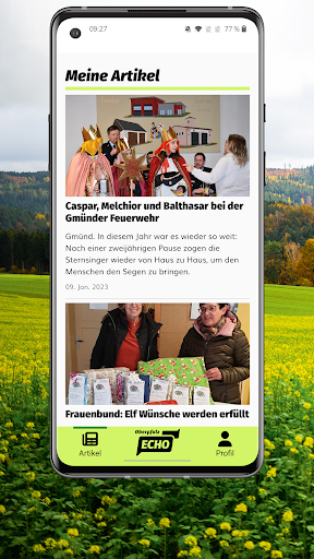Android application OberpfalzECHO News screenshort