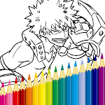 Cover Image of 下载 My Hero Academia Game Coloring  APK
