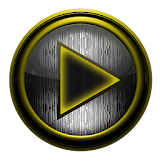 Poweramp skin STEEL I. Yellow icon