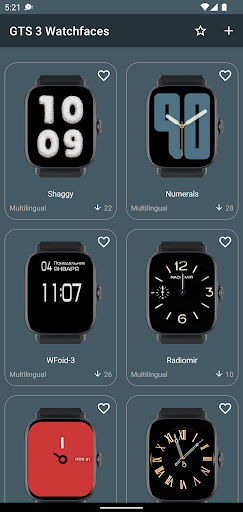 Amazfit GTS 3 & 4 Watch Faces Screen 3