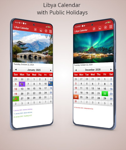 Libya Calendar 2025 for PC / Mac / Windows 11,10,8,7 Free Download