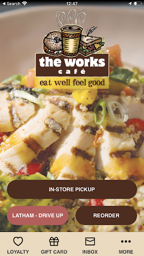 Android application Works Cafe screenshort