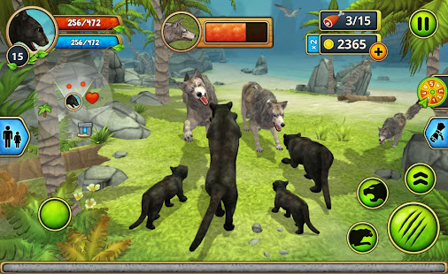 Panther Family Sim Online - สัตว์จำลอง