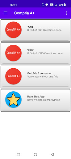 Android application CompTIA A+ (220-1001 & 1002) screenshort