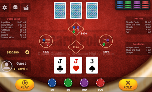 Play Seven Card Stud Poker Online