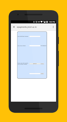 Android application JNTUH Quick Results screenshort