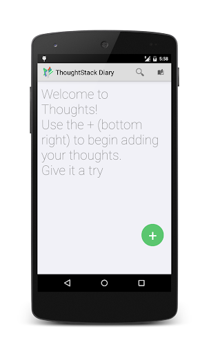 ThoughtStack Diary with PIN Screen 2