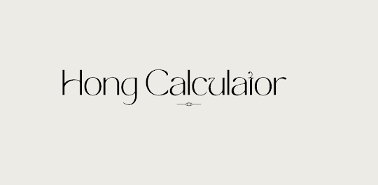 Hong Calculator