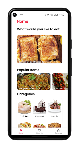 Android application Curry Up - Find Food Recipes screenshort